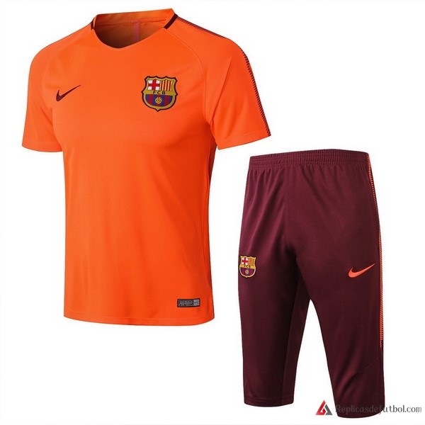 Camiseta Entrenamiento Barcelona Conjunto Completo 2018-2019 Naranja
